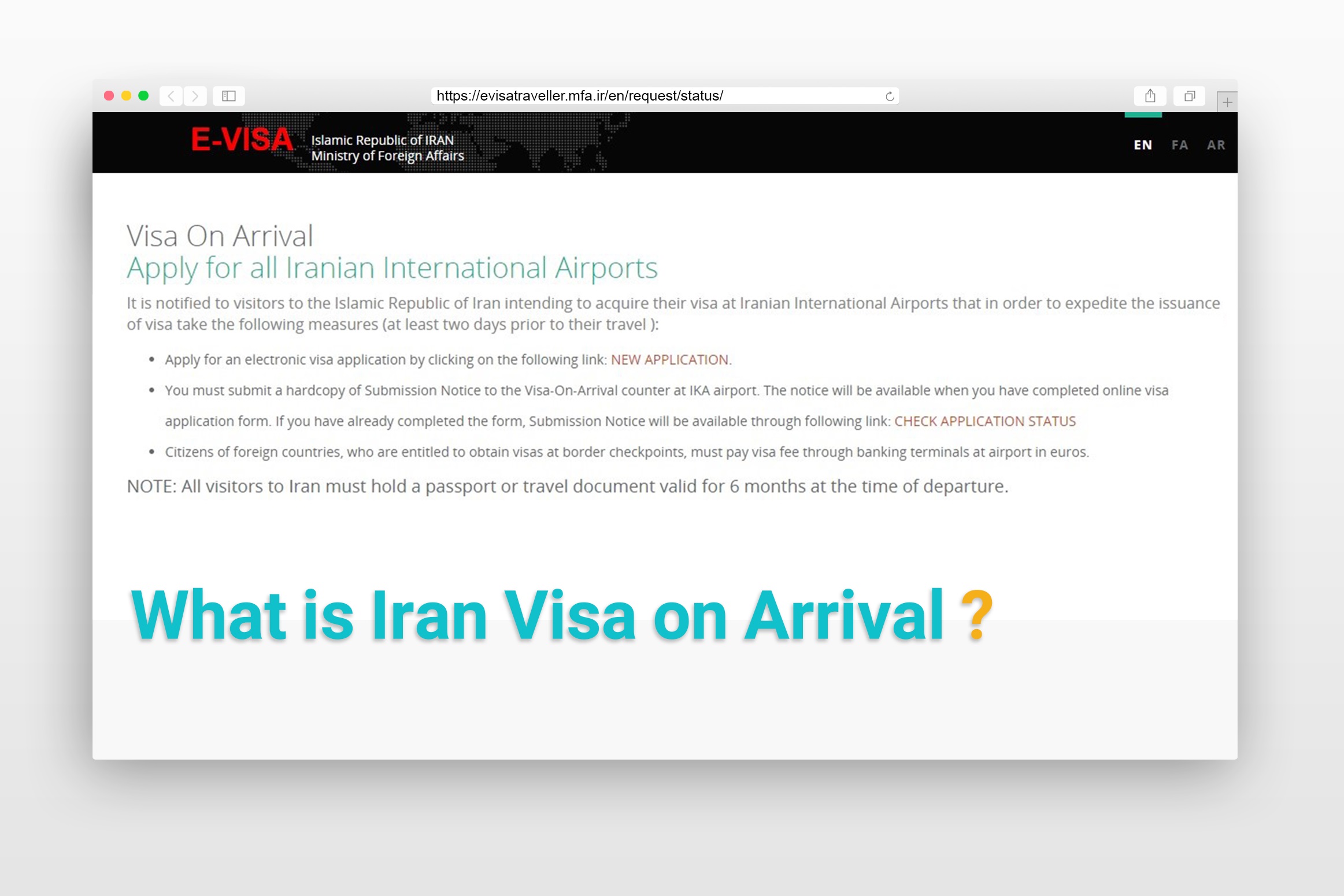 Iran Visa On Arrival Iran Evisa Friendly Iran Tour And Travel 