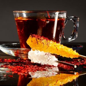 Iranian tea with saffron