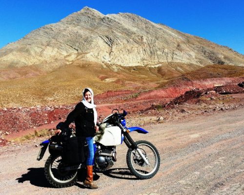 Lois-Iran-desert-road trip-drive and ride
