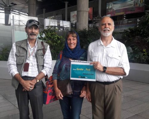arrival at Iran airport